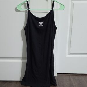 Vans Black Slip Dress with White Butterfly Logo